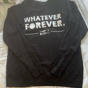 Black Modern Baseball Sweater